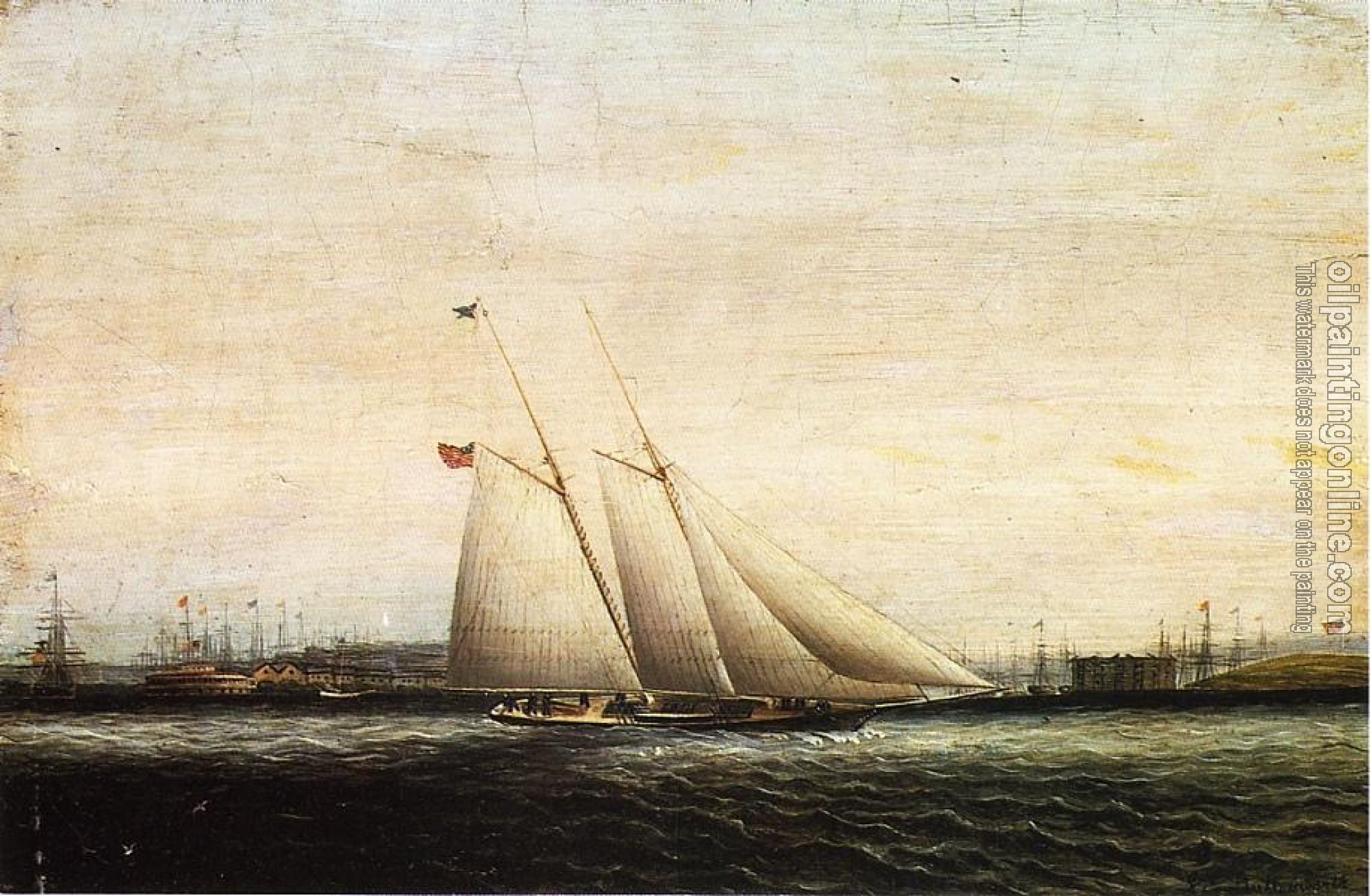 James E Buttersworth - Two Masted Schooner